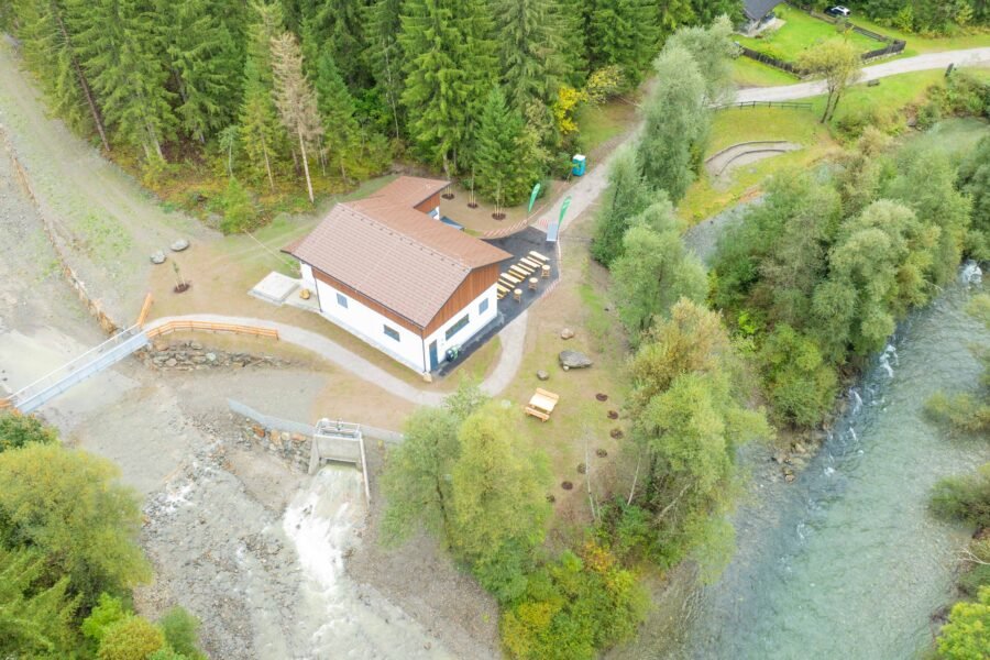 Wasserkraftwerk im Gebiet Lamnitz